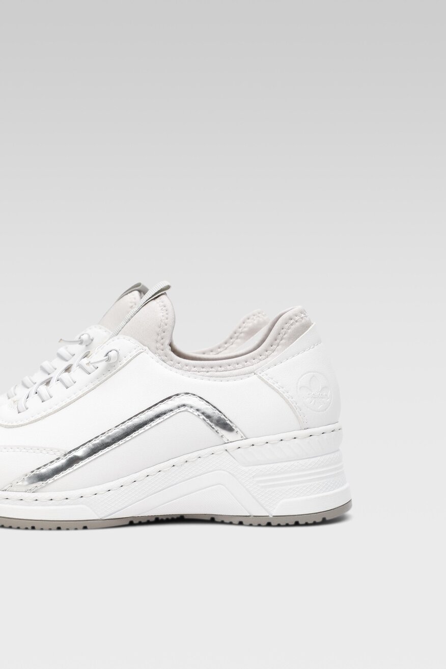 Półbuty Rieker N4351-80 Biały