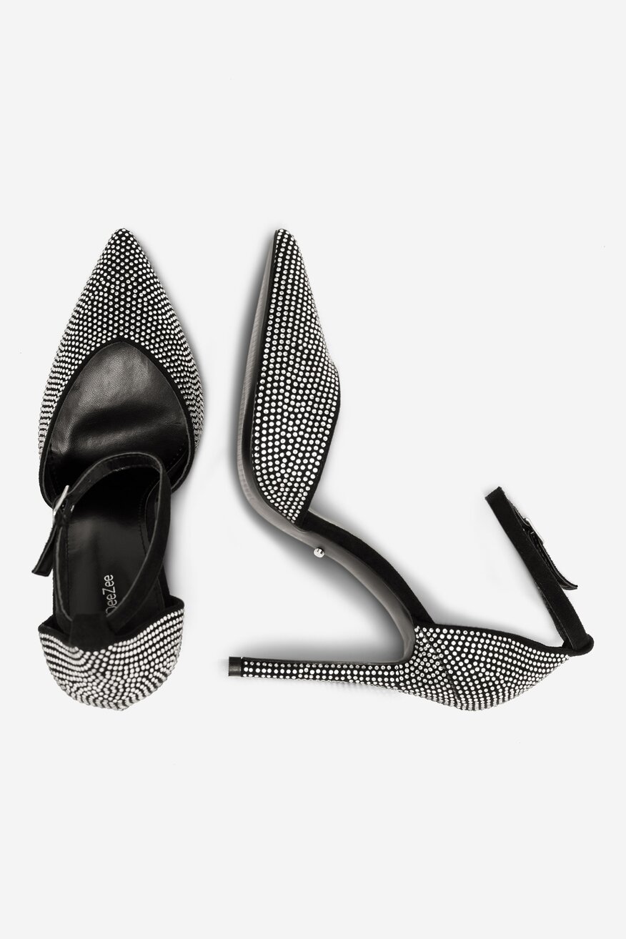 Czółenka DeeZee KL-HT92831-70 Czarny