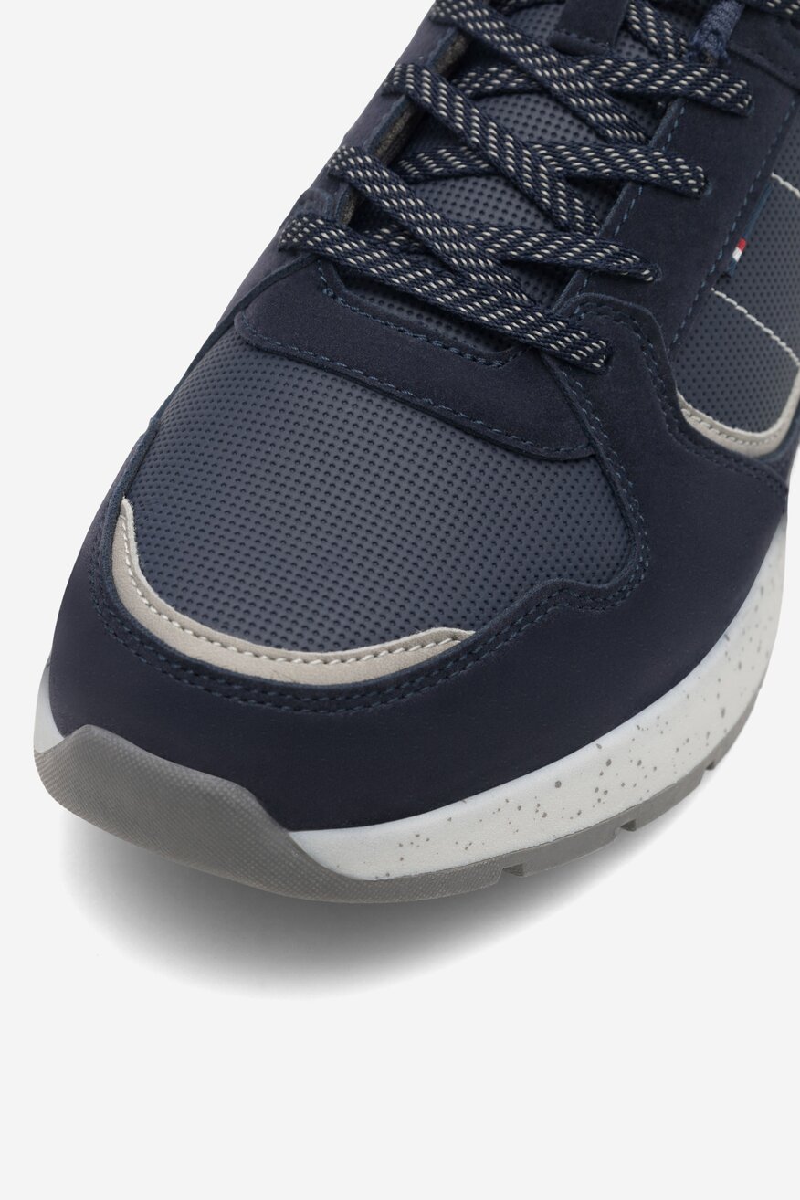 Półbuty Lanetti MP07-01543-05B Granatowy