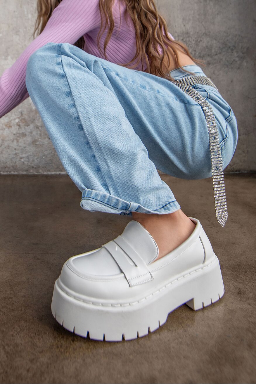 Mokasyn DeeZee H13123D-3 Biały