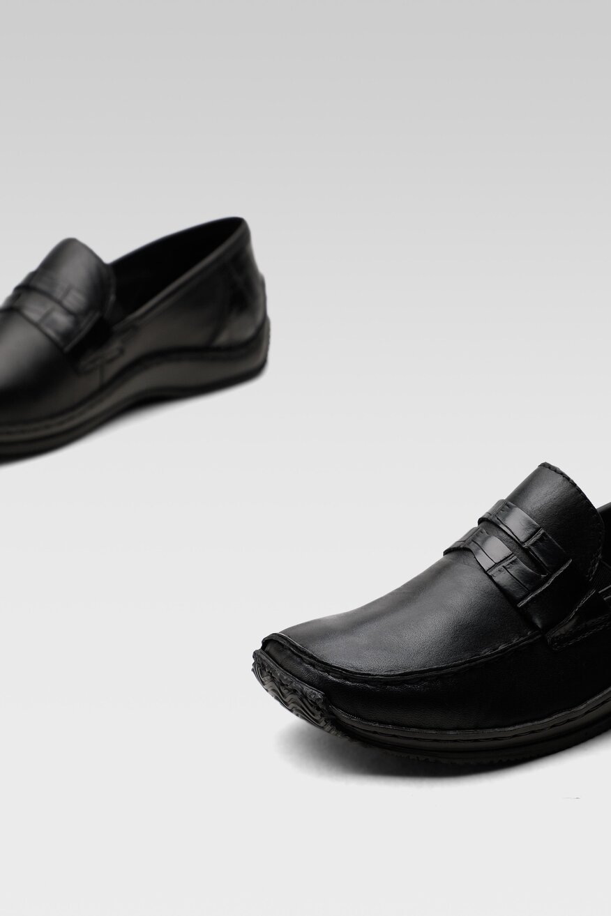 Półbuty Rieker L1752-00 Czarny