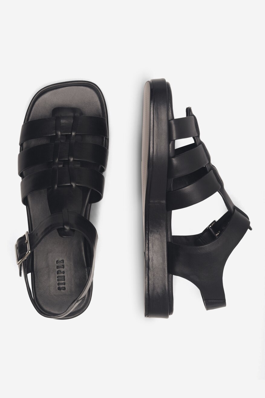 Sandały SIMPLE TARAZONA1-108151 Czarny