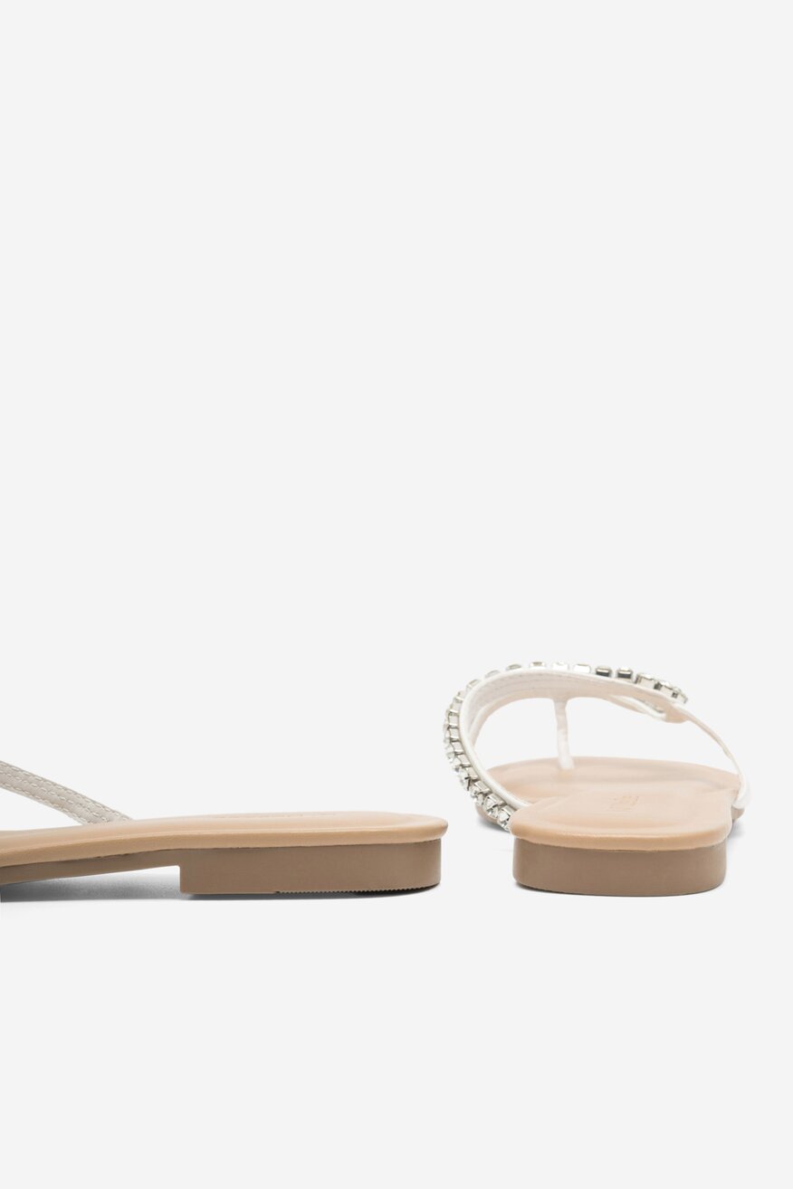 Klapki DeeZee GIVE ME ALL LS5712-13A Biały