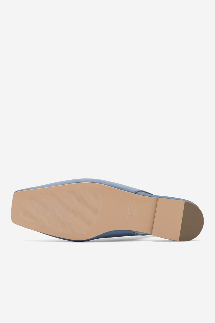 Sandały SIMPLE SARAGOSSA-23SS1419 Niebieski