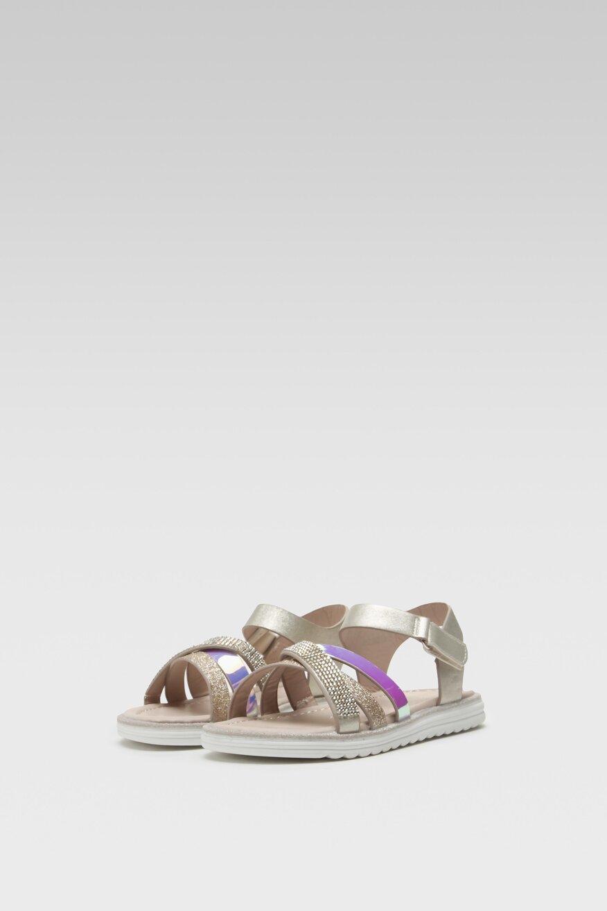 Sandały Nelli Blu CM220813-7 Złoty