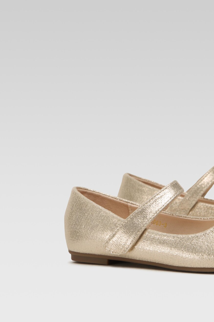 Baleriny Nelli Blu CM22063-3 Złoty