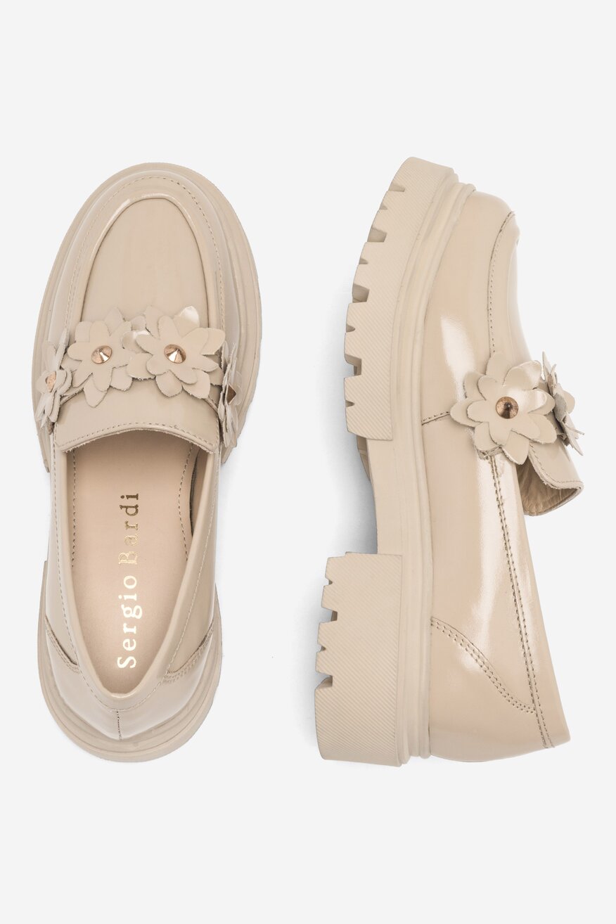 Półbuty Sergio Bardi EST-B1009-02SB Beżowy