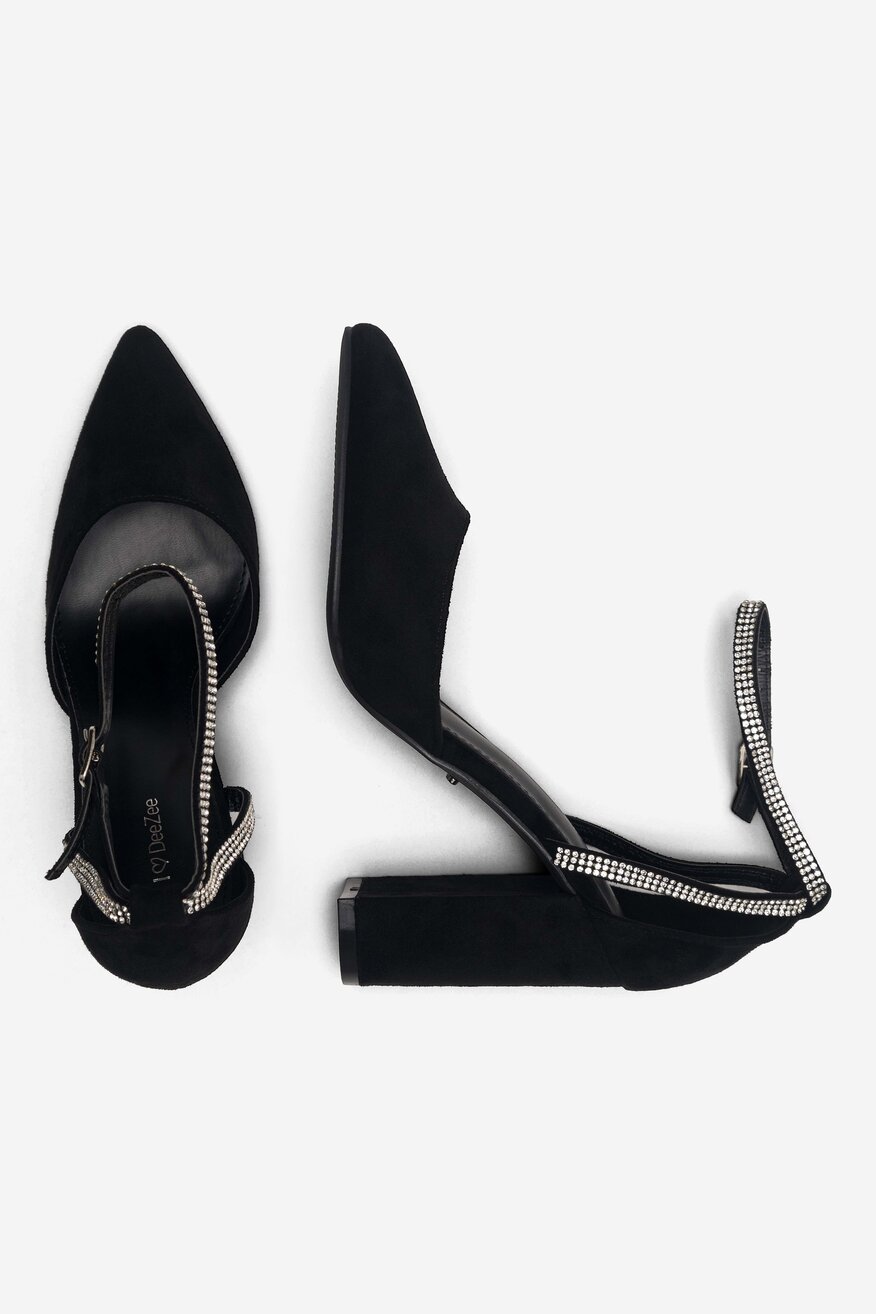 Czółenka DeeZee LISA KL-HT4587-21 Czarny