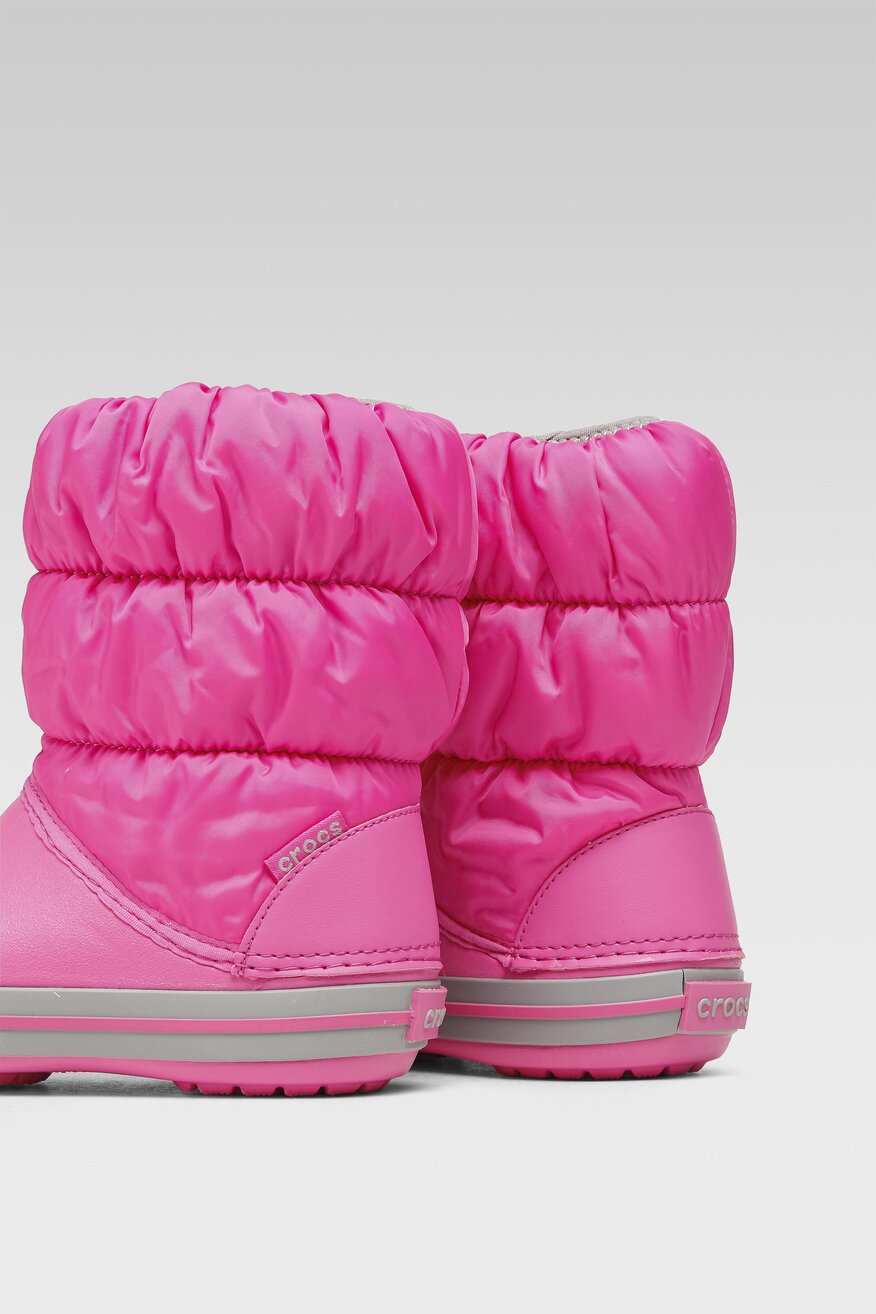 Kozaki Crocs WINTER PUFF BOOT KIDS 14613-6TR Różowy