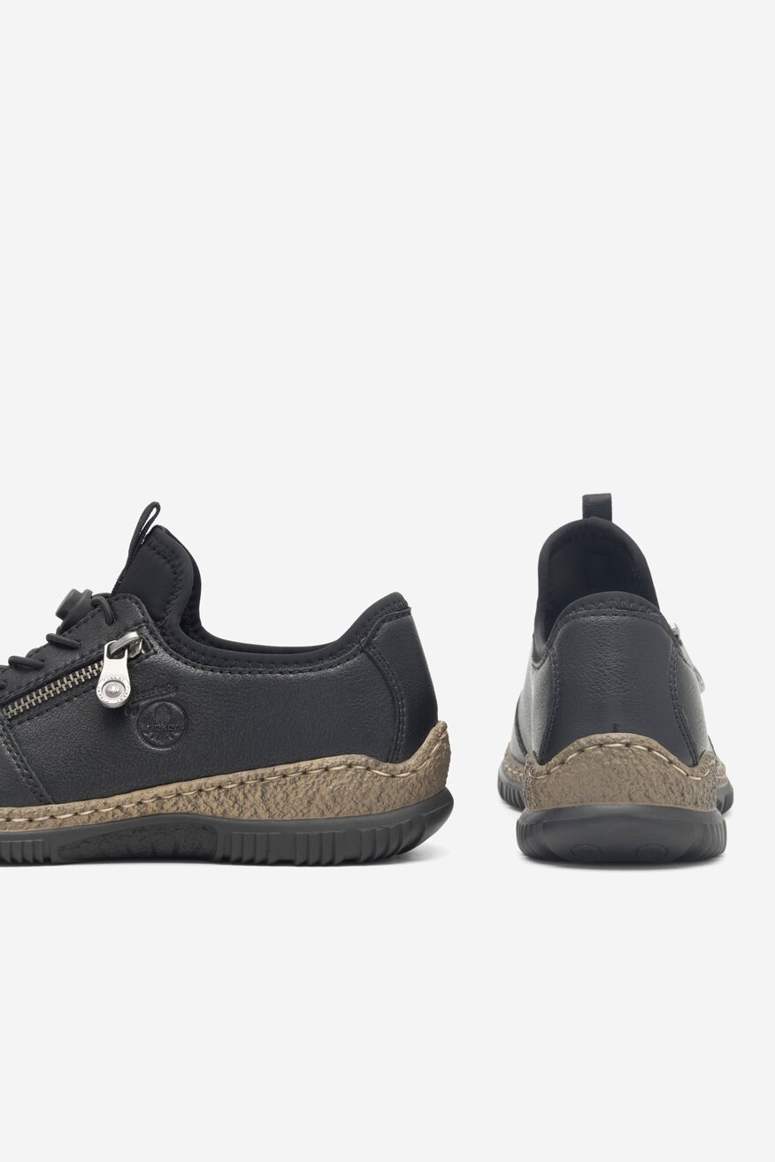 Półbuty Rieker N32G0-00 Czarny