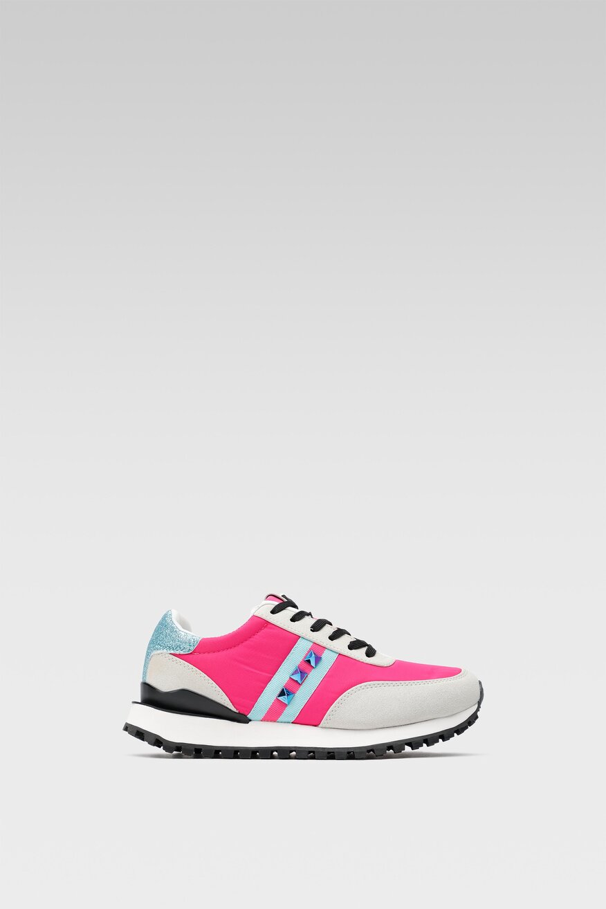 Półbuty Nylon Red WAG1191101A-01 Różowy