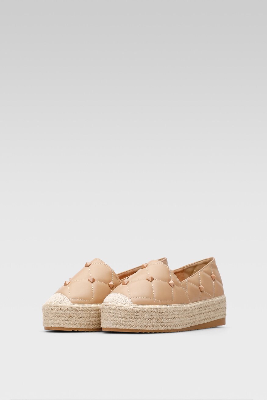 Espadryle DeeZee HIGH SUN WS020610-01 Beżowy