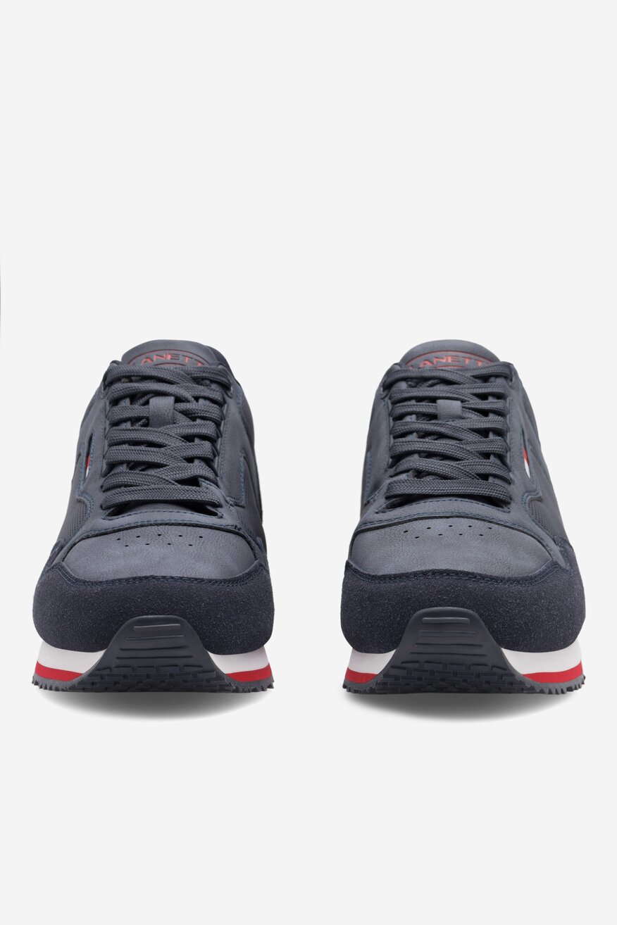 Sneakers Lanetti MP07-01409-08 Granatowy