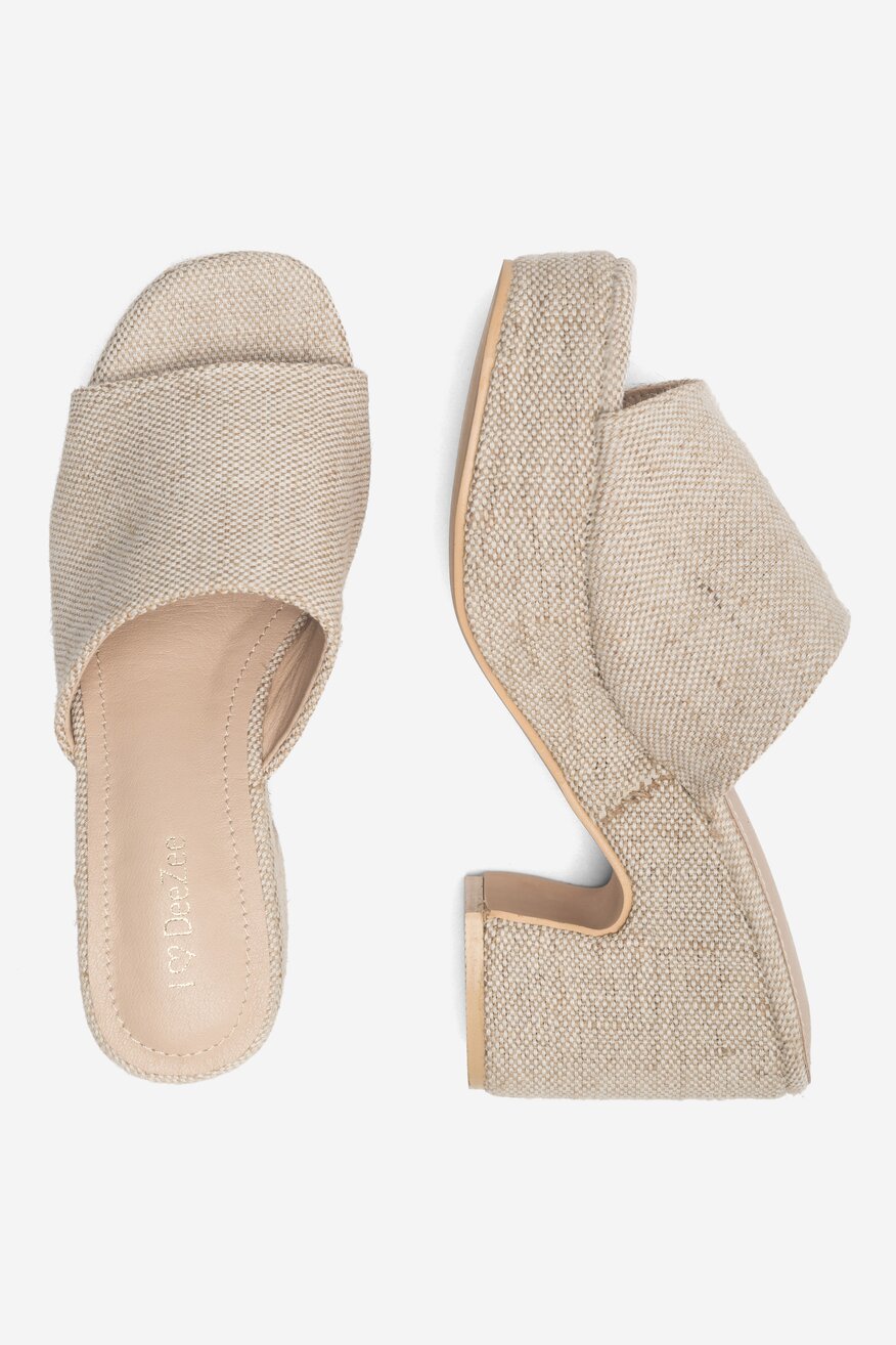 Klapki DeeZee STRONG ENOUGH WS270602-01 Beżowy