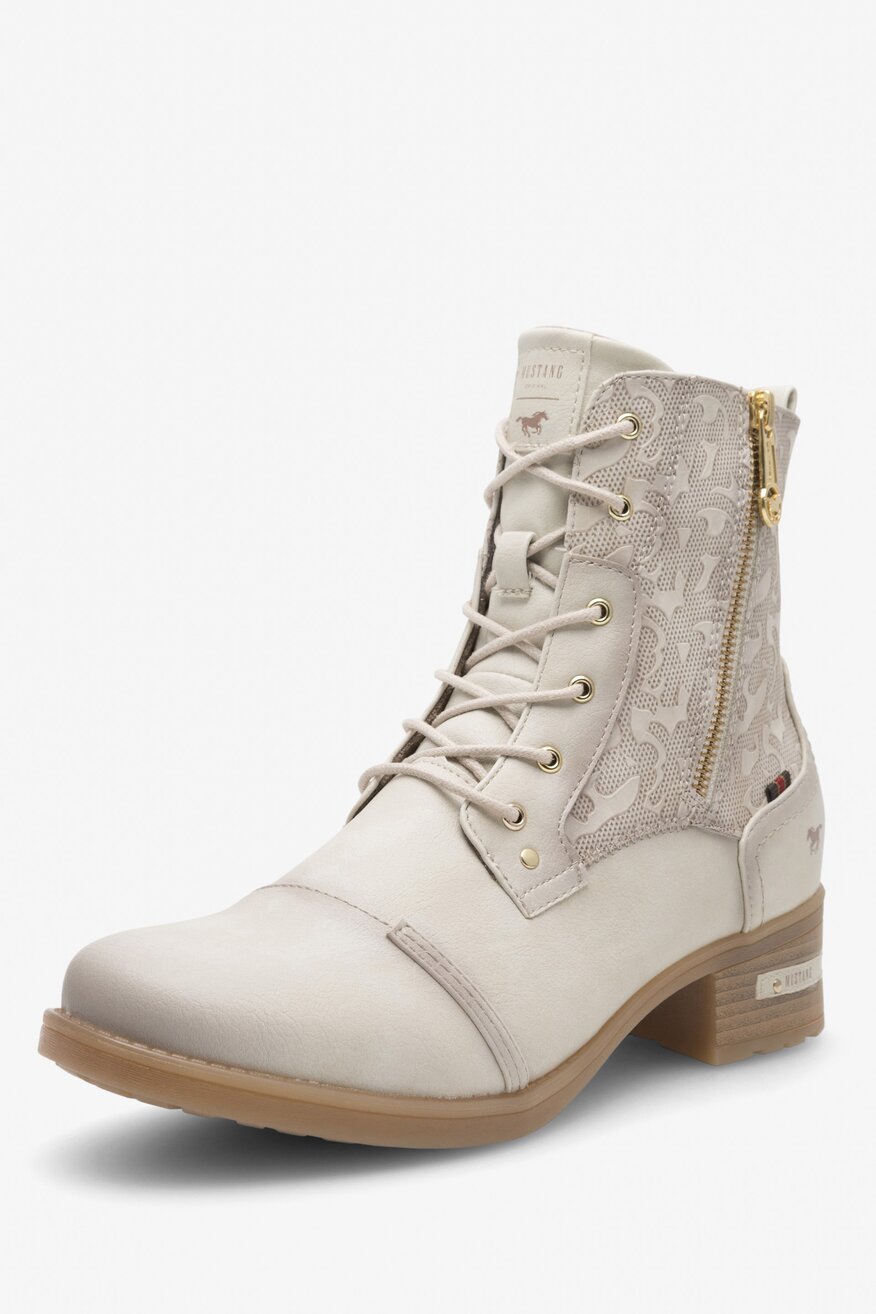 Trzewiki Mustang 1229-508 Biały