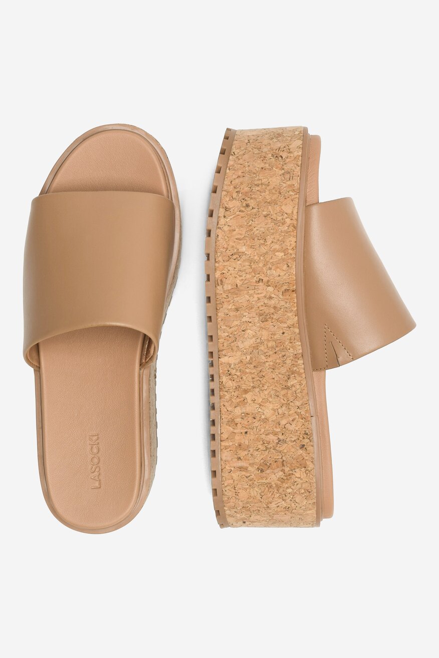 Klapki Lasocki WYL3440-4Z Beżowy ciemny