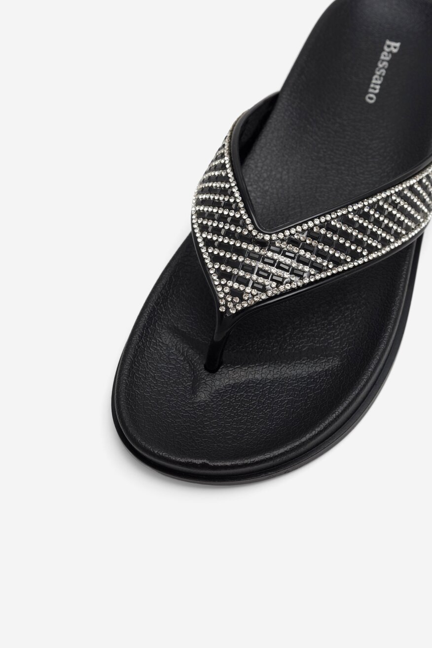 Klapki Bassano LC031685 Czarny