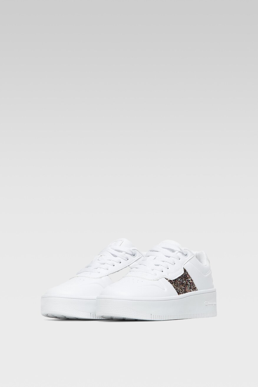 Obuwie sportowe Champion REBOUND PLATFORM SPARKLE S11519-WW001 Biały