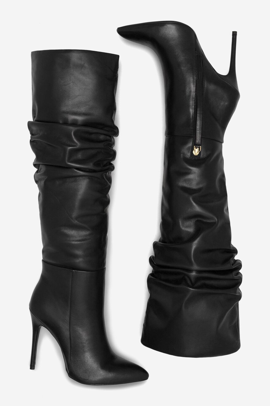 Kozaki EVA MINGE MURCJA-110471 Czarny