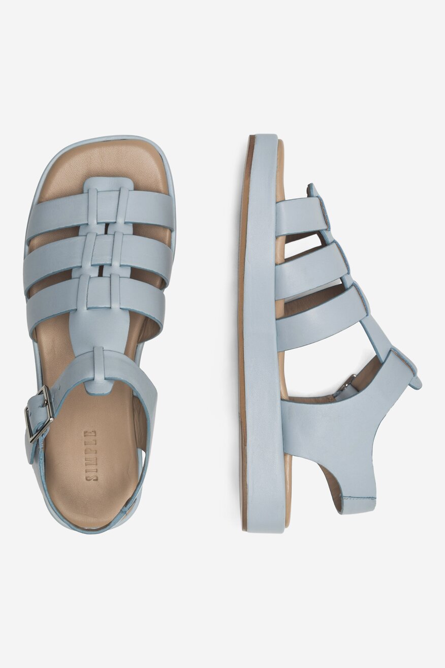 Sandały SIMPLE TARAZONA1-108151 Niebieski jasny