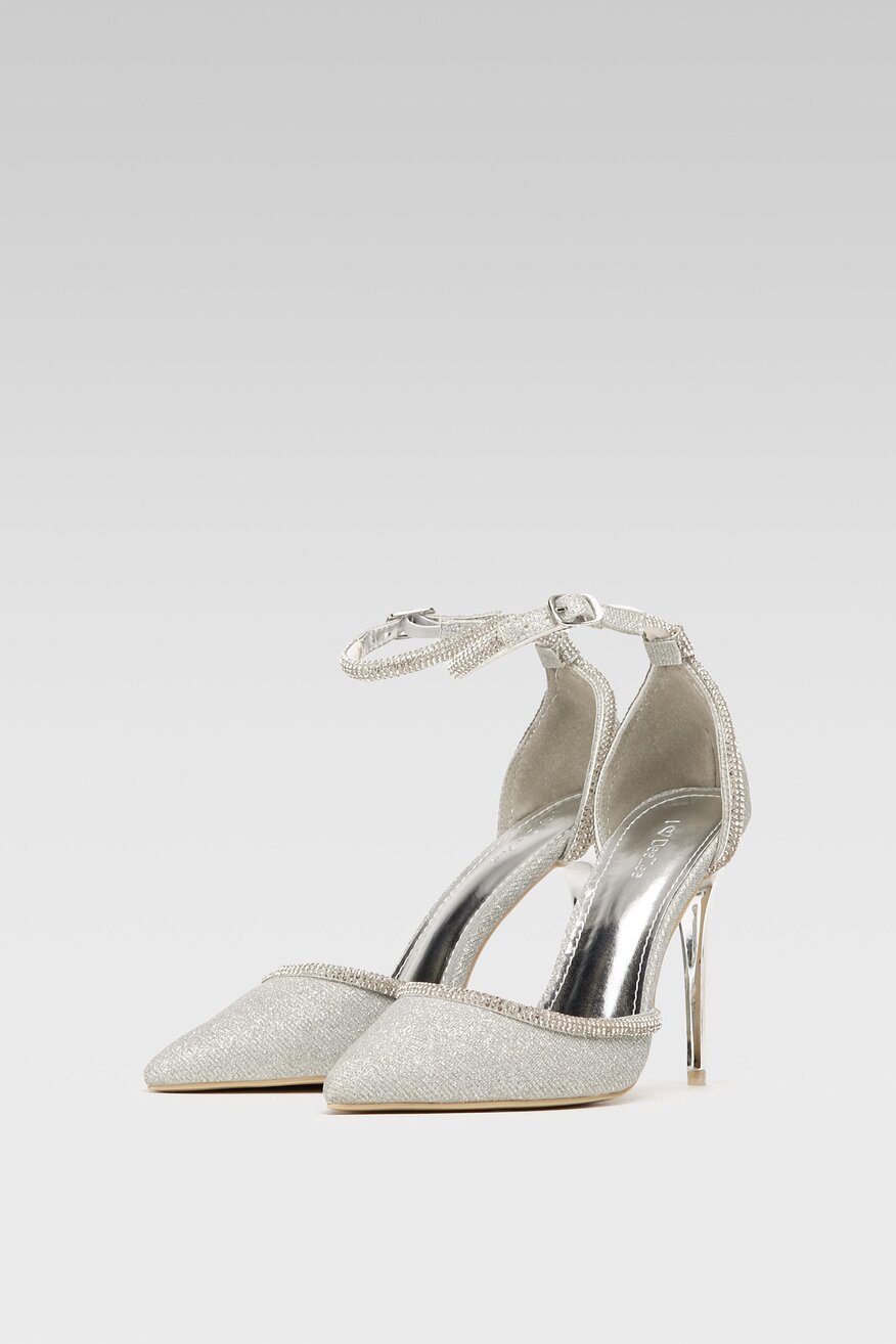 Czółenka DeeZee LAAB4503-A2 Srebrny