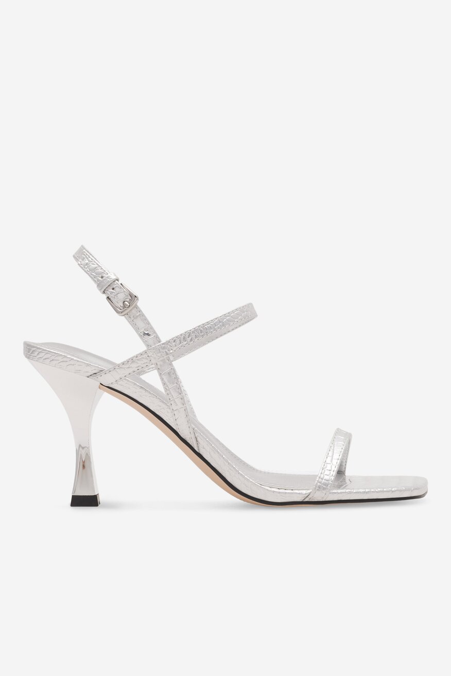 Sandały MARC FISHER F-PADRE SIL01 Srebrny