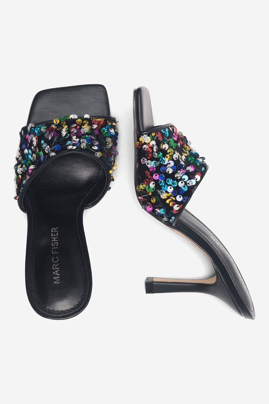 Klapki MARC FISHER F-DANRIA3 BLK01 Czarny