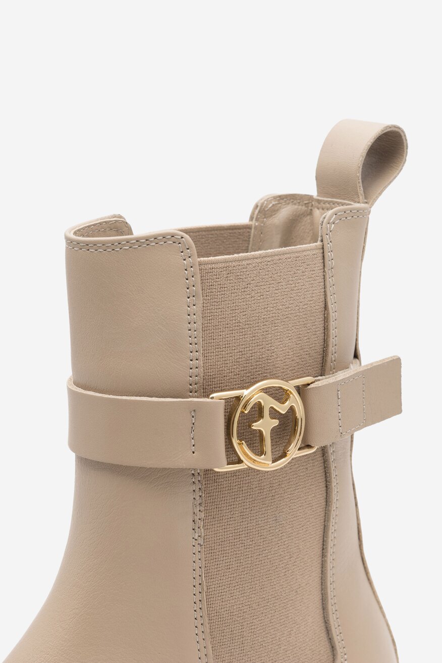 Botki EVA MINGE GANDRA-8325 Beżowy