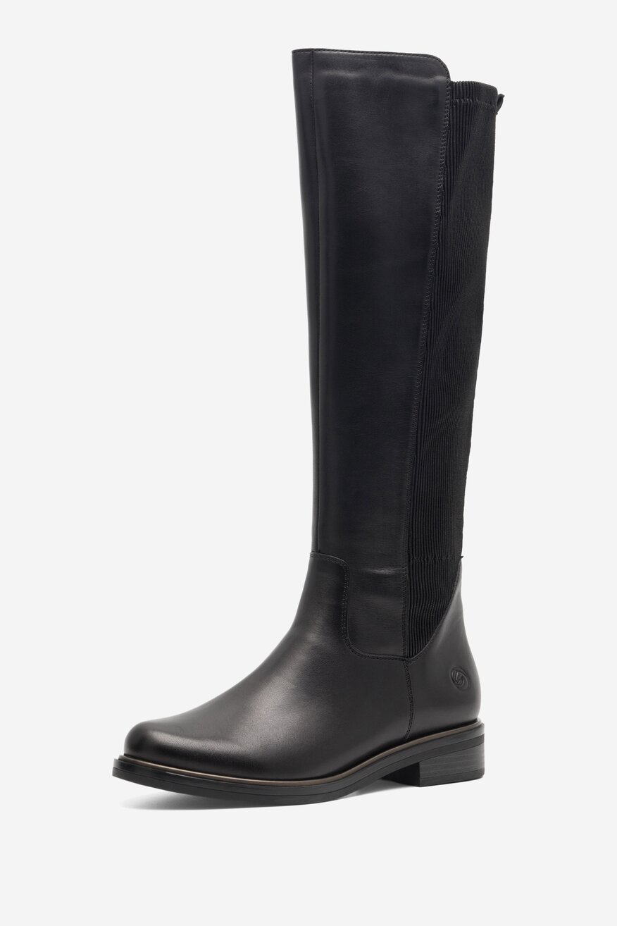 Kozaki Remonte D8371-01 Czarny