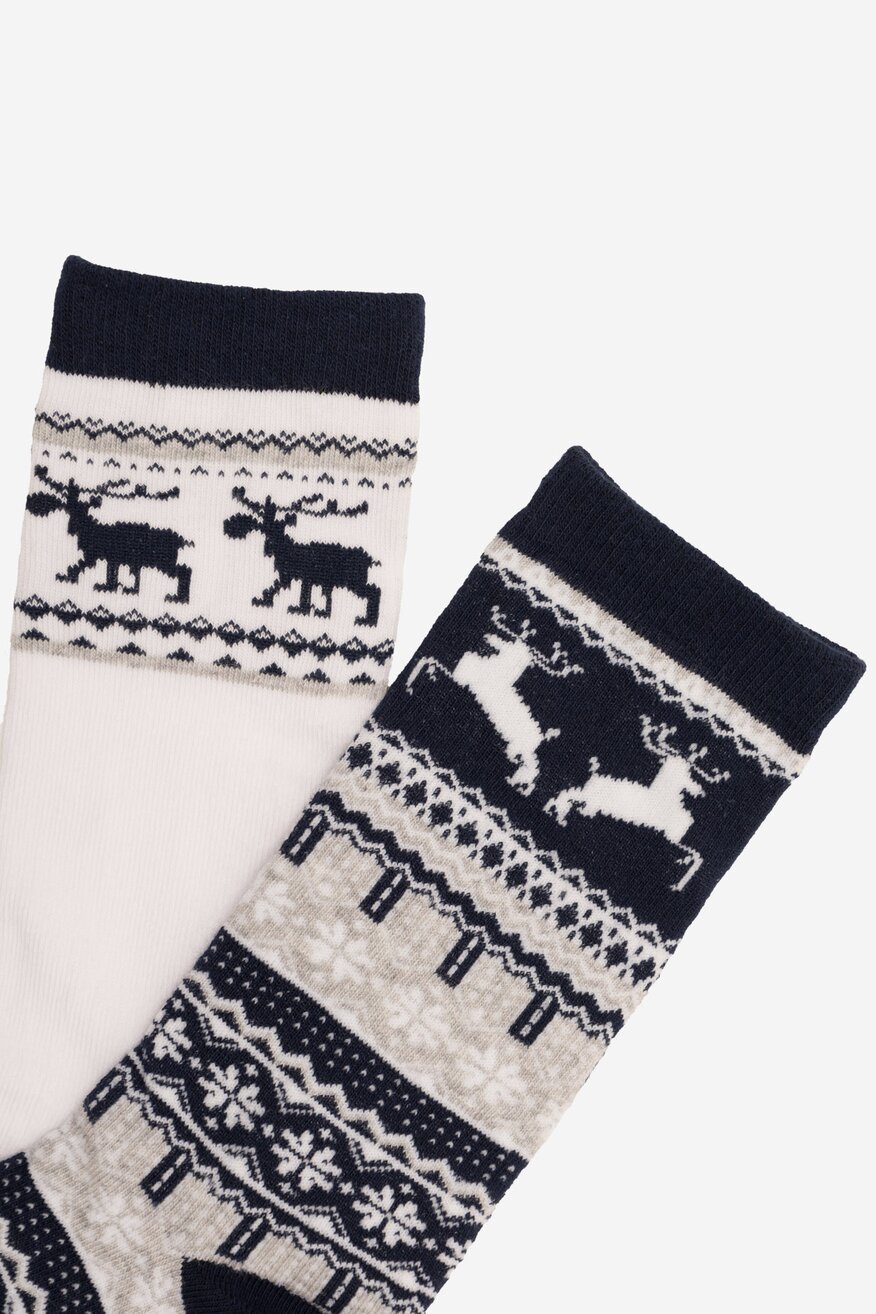 Skarpetki męskie Lasocki 2MB-003-AW23 (2-PACK) Granatowy