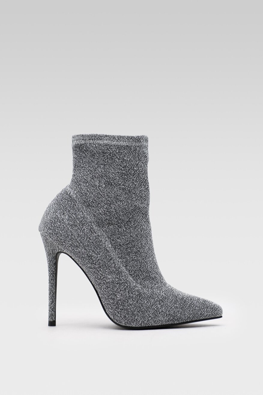 Botki DeeZee KL-HT6933-1 Srebrny