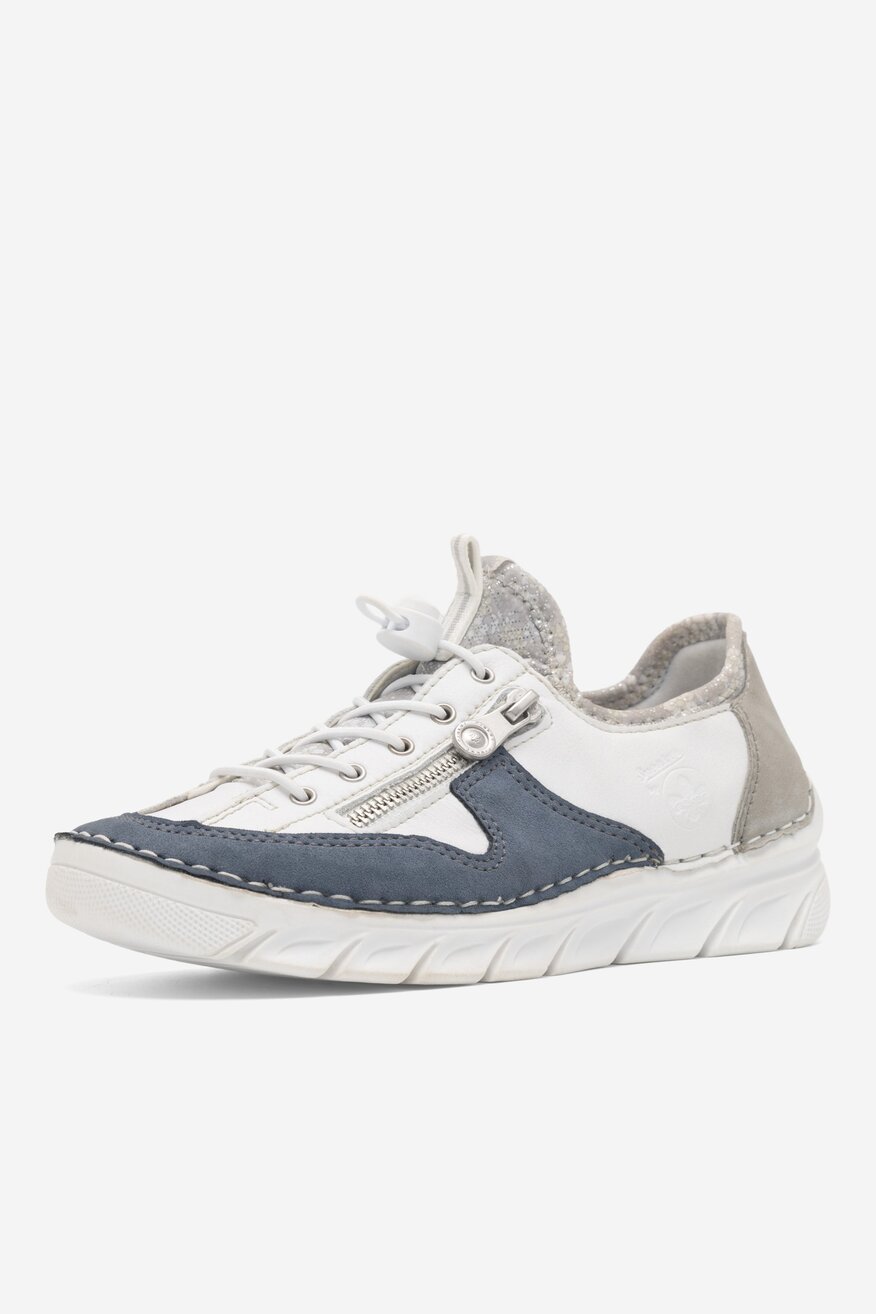 Półbuty Rieker 55064-80 Biały