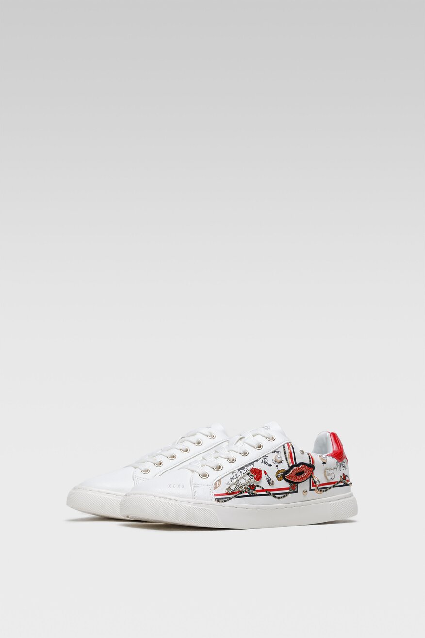 Półbuty Aldo 13370510 Biały