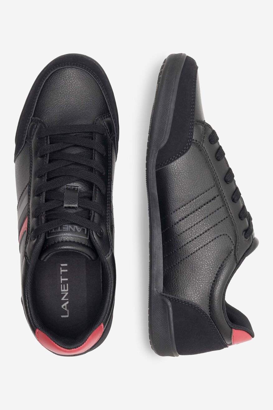 Półbuty Lanetti MP07-01458-02 Czarny