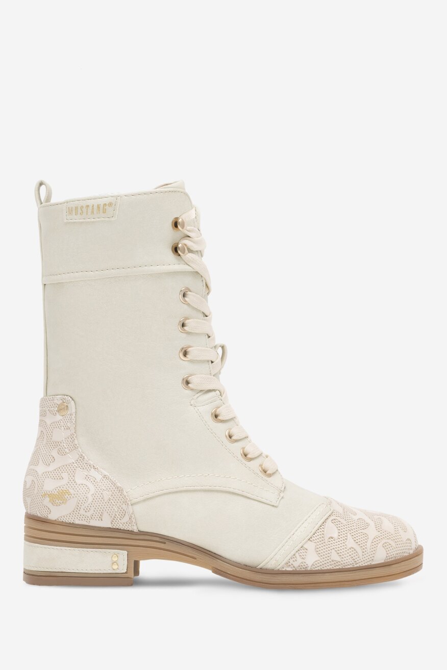 Trzewiki Mustang 1293-510 Biały