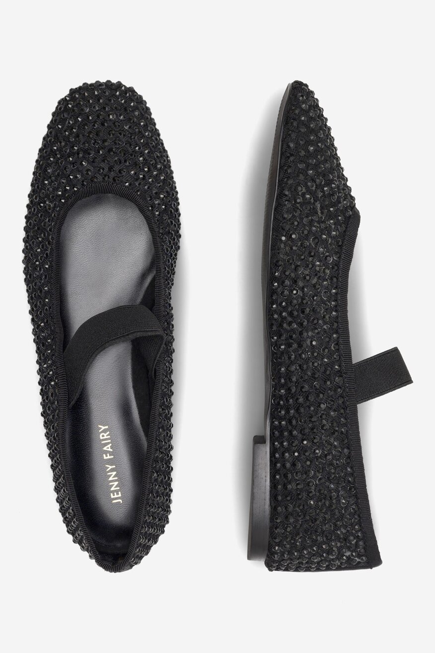 Baleriny Jenny Fairy SUNNY WYL04170-1 Czarny