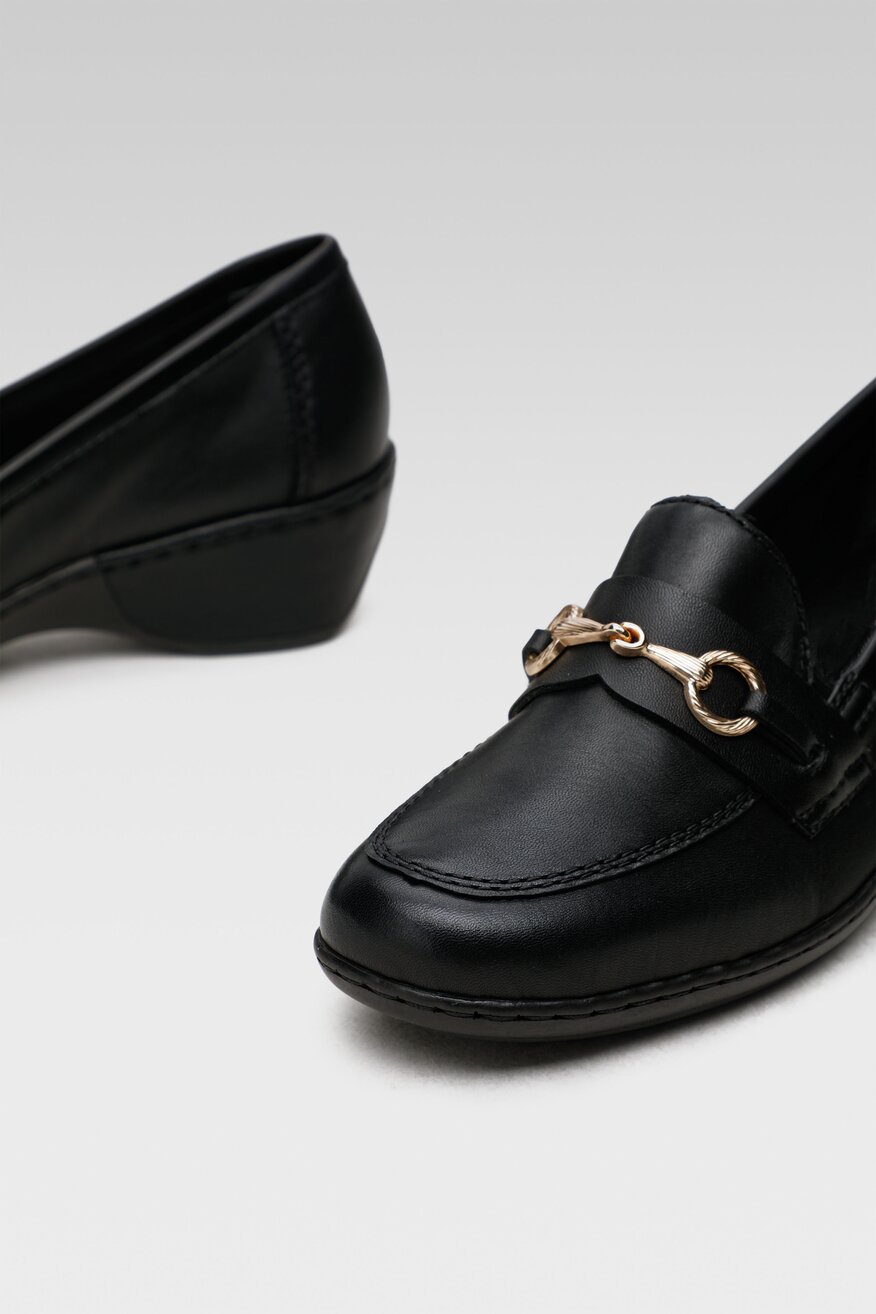 Półbuty Rieker 47173-00 Czarny