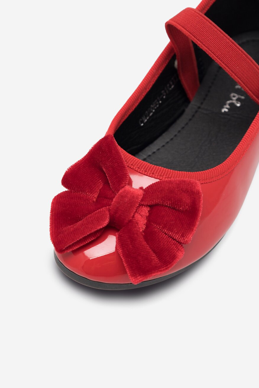 Baleriny Nelli Blu CM220831-31(III)DZ Czerwony