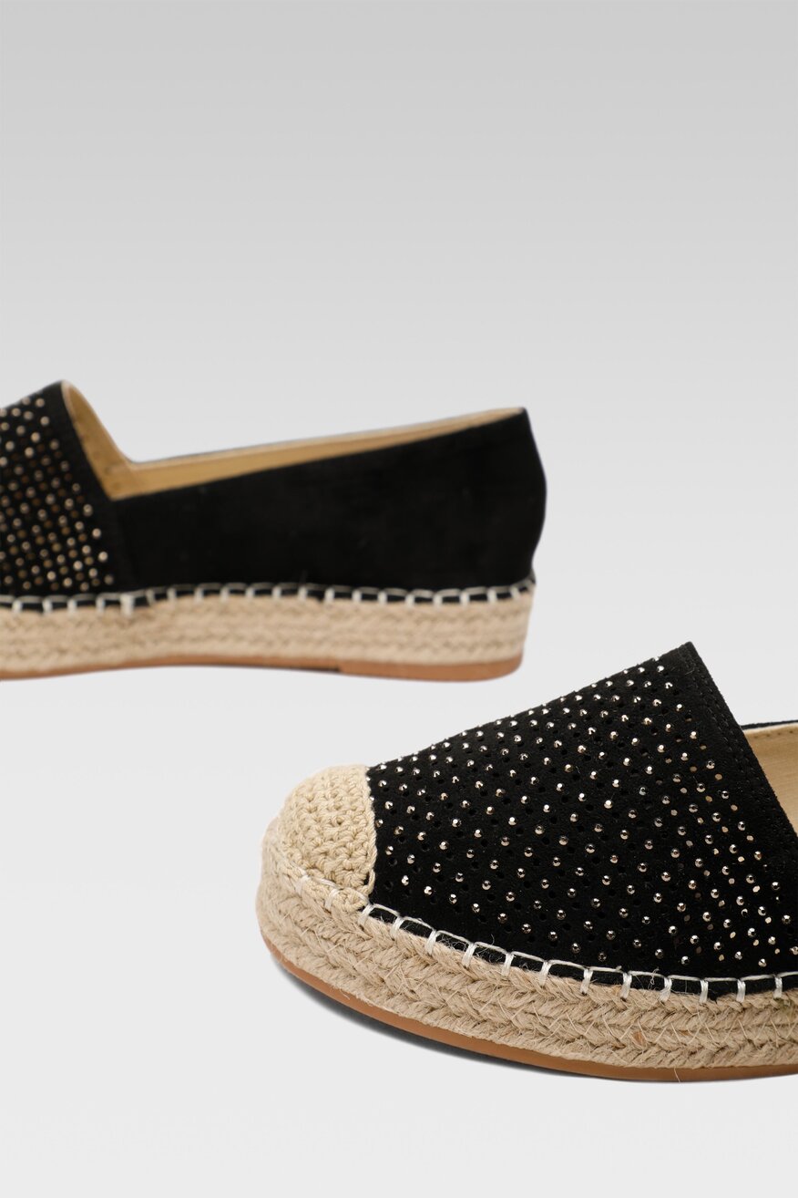 Espadryle Jenny Fairy SHINY WSS2013-01 Czarny