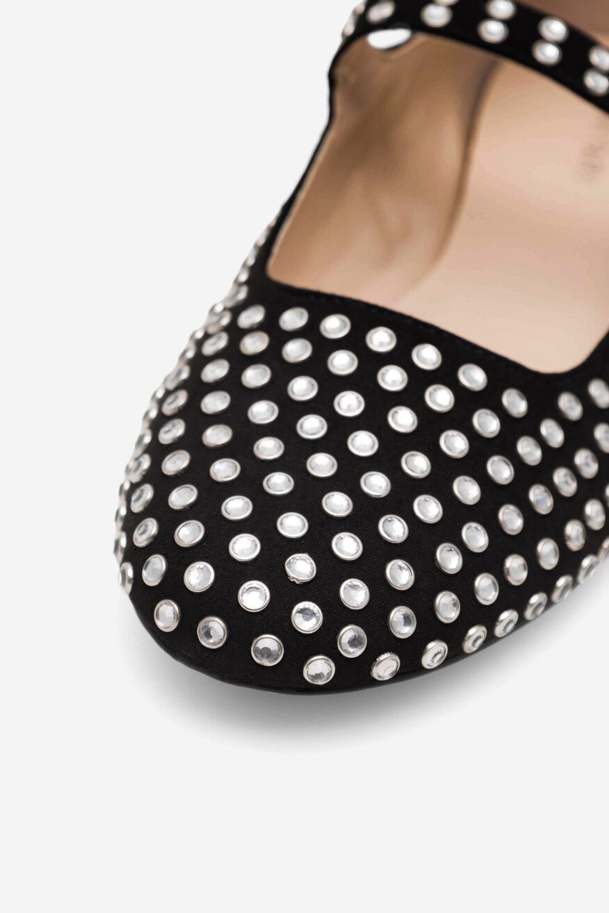 Baleriny Jenny Fairy SHINY WYL04166-1 Czarny