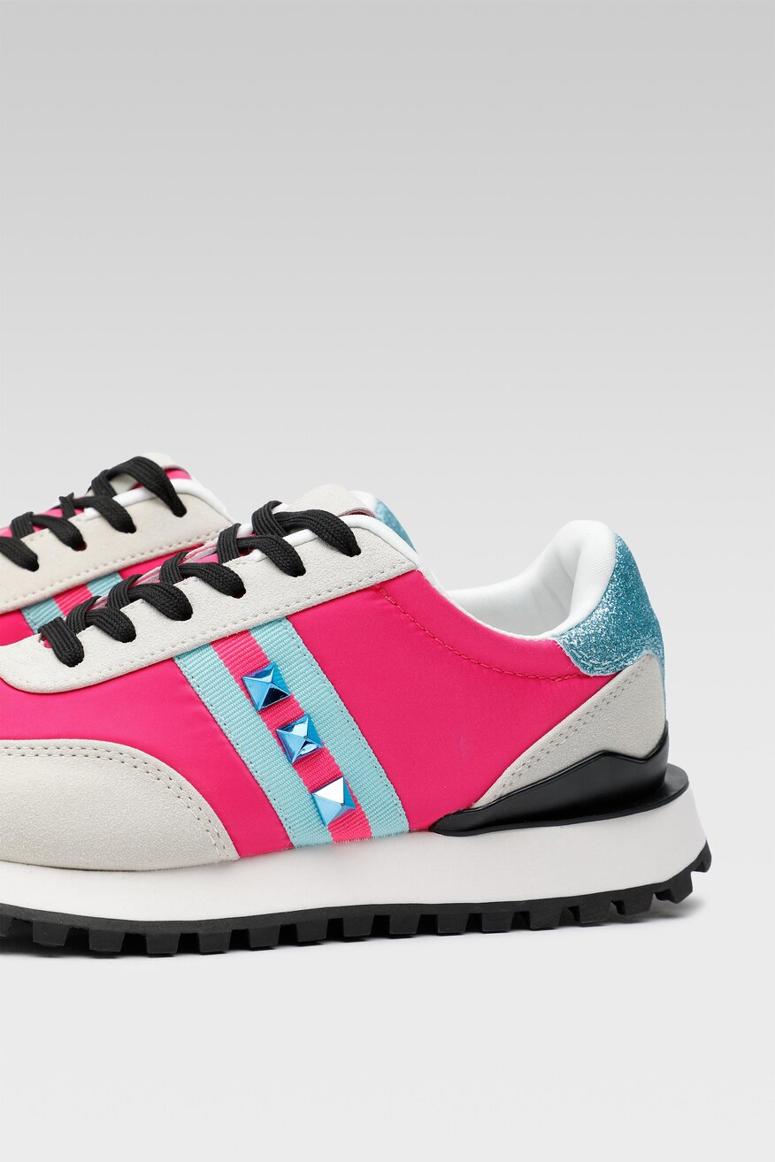 Półbuty Nylon Red WAG1191101A-01 Różowy