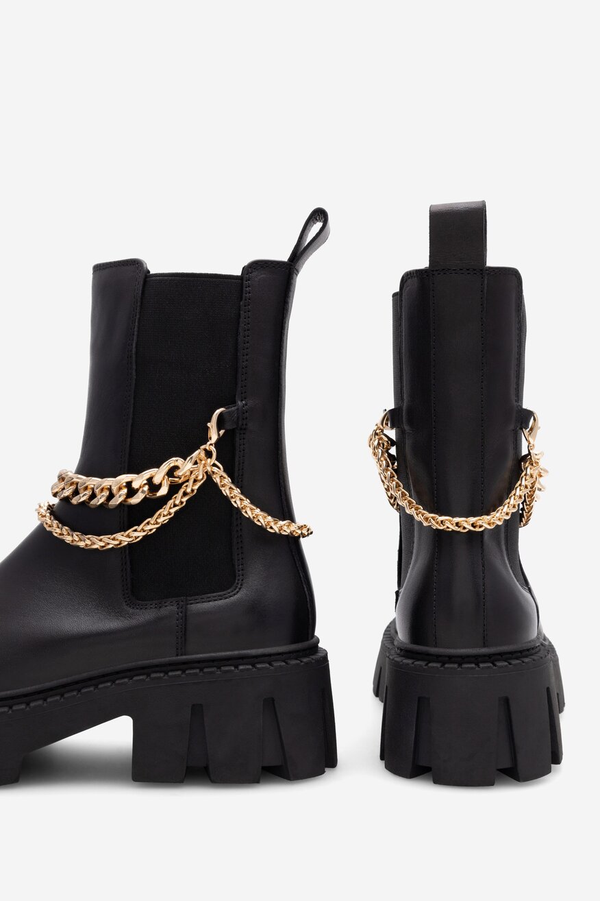 Botki EVA MINGE GANDRA-8320-01-3 Czarny