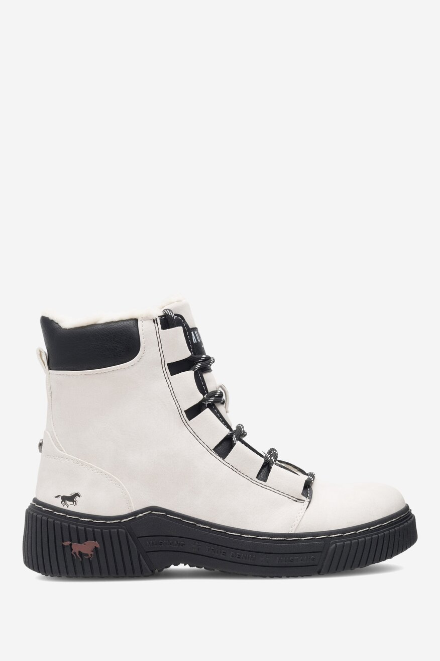 Trzewiki Mustang 1436-605-203 Biały