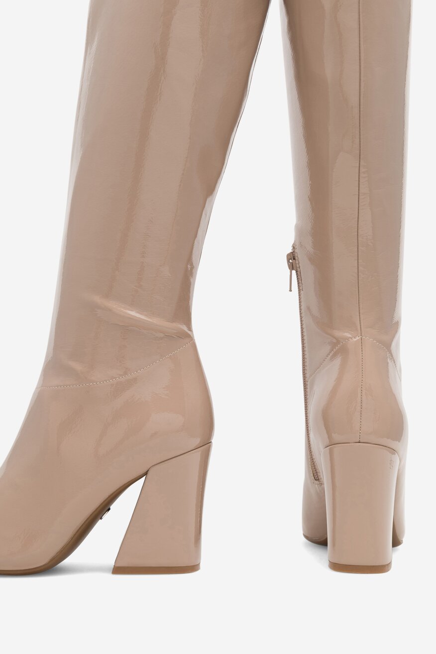 Kozaki NINE WEST SHARLEEZ 13196H Beżowy