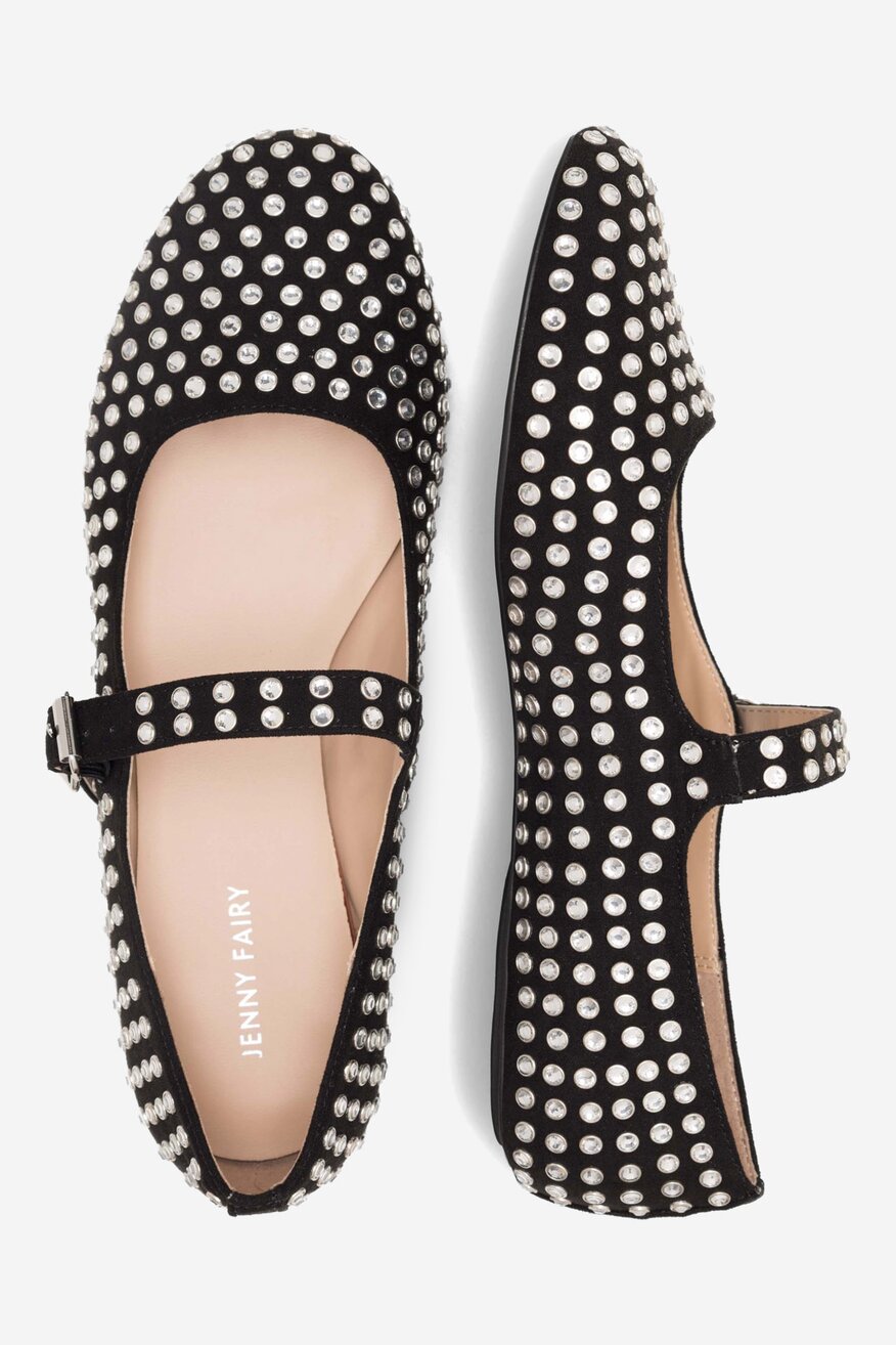 Baleriny Jenny Fairy SHINY WYL04166-1 Czarny