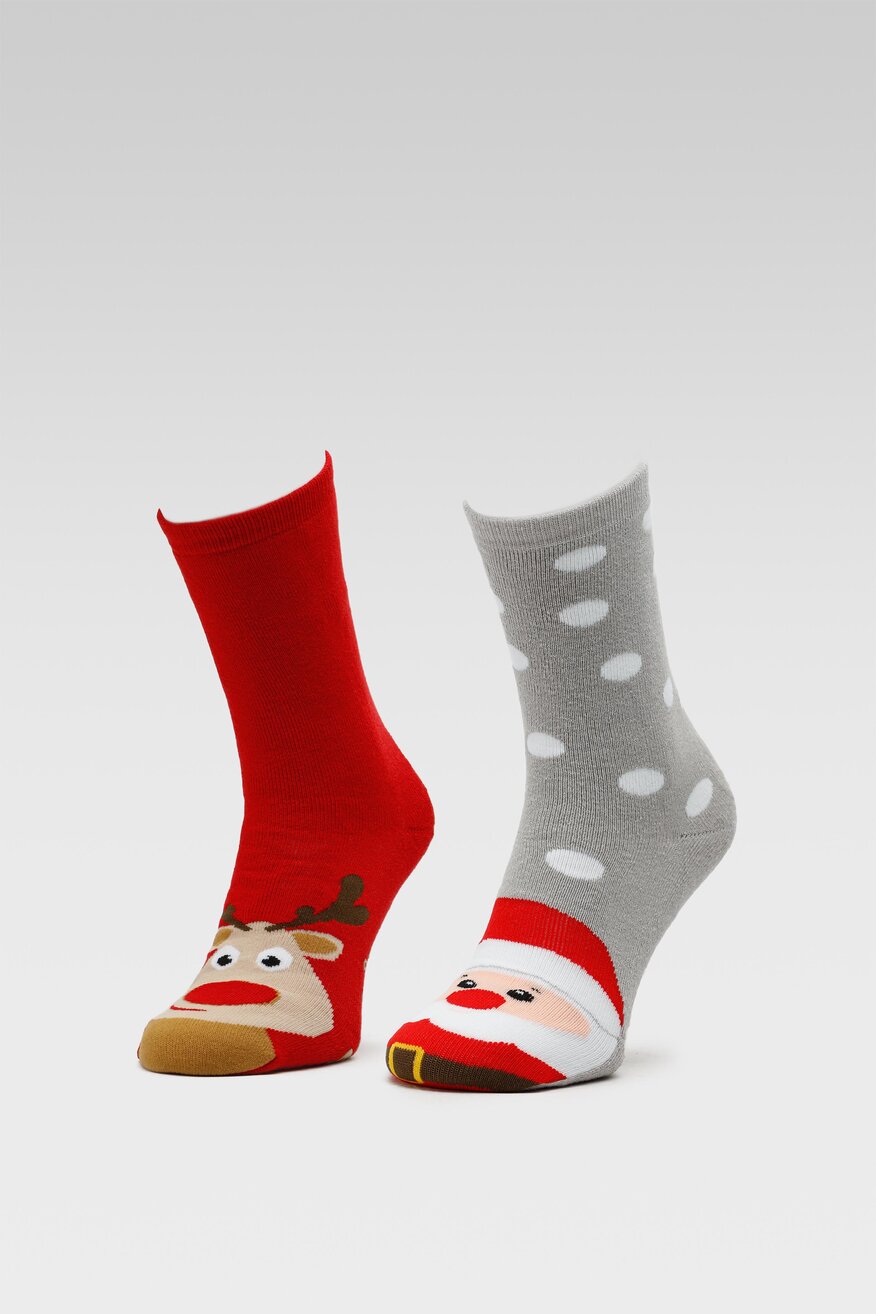 Skarpetki męskie ACCCESSORIES 1MB-005-AW22 (2-PACK) Czerwony