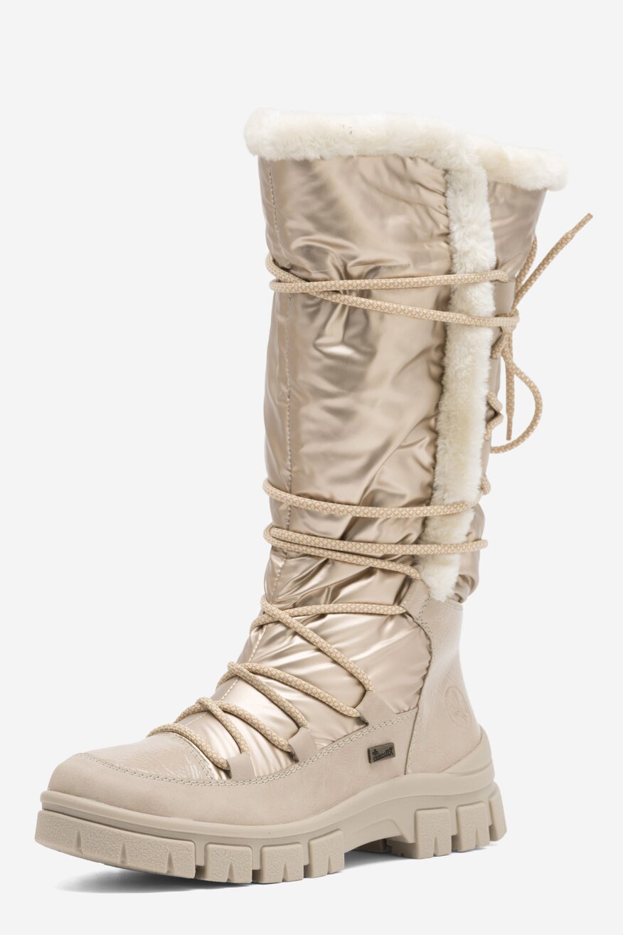 Kozaki Rieker Z1083-62 Złoty