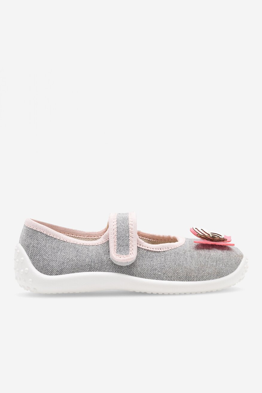Kapcie Nelli Blu BALERINKI MOTYL III Szary