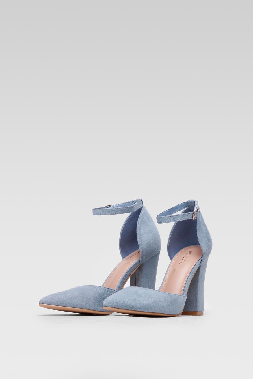 Czółenka DeeZee KL-091201-06 Niebieski