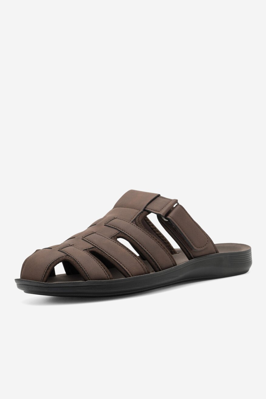 Klapki Lanetti MSS20505-03 Brązowy